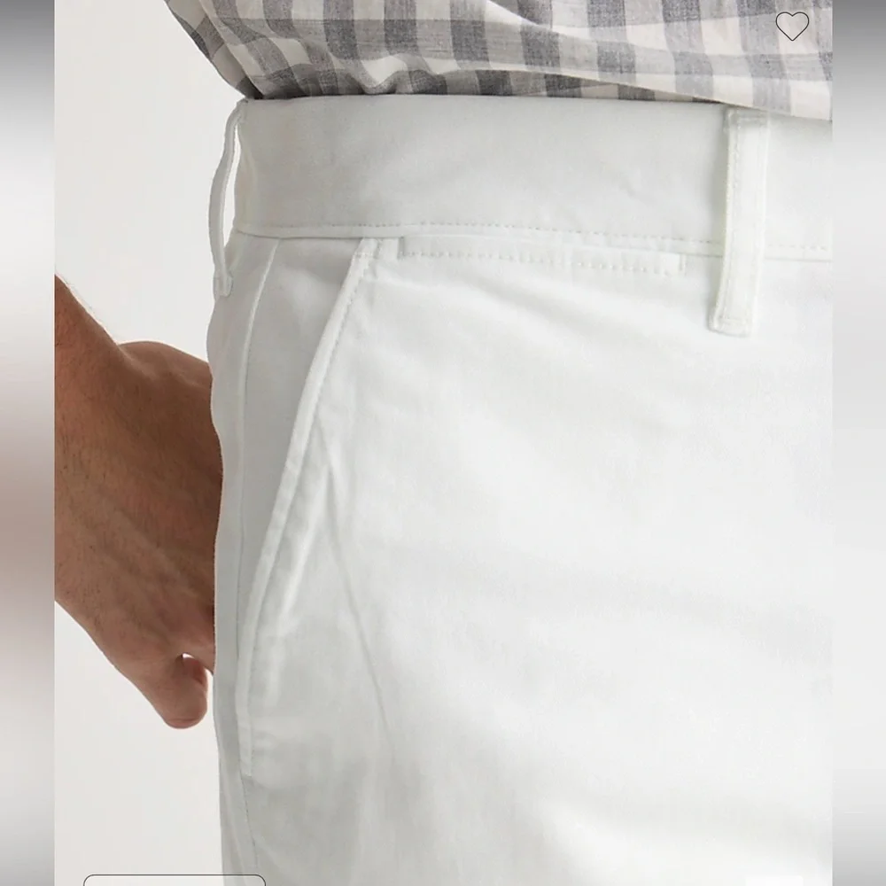 NWT J.Crew Men’s 770 Straight Fit Stretch‎ Chino Pant in White Summer Vacation